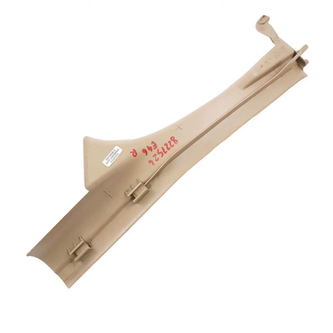 Strip Entrance Rear Right O/S Inner Trim Light Beige to BMW 3 E46 Cover with Part number 8193792 BMW 3 E46 Cover Strip Entrance Rear Right O/S Inner Trim Light Beige - SKU 8227524 - Part number 8193792