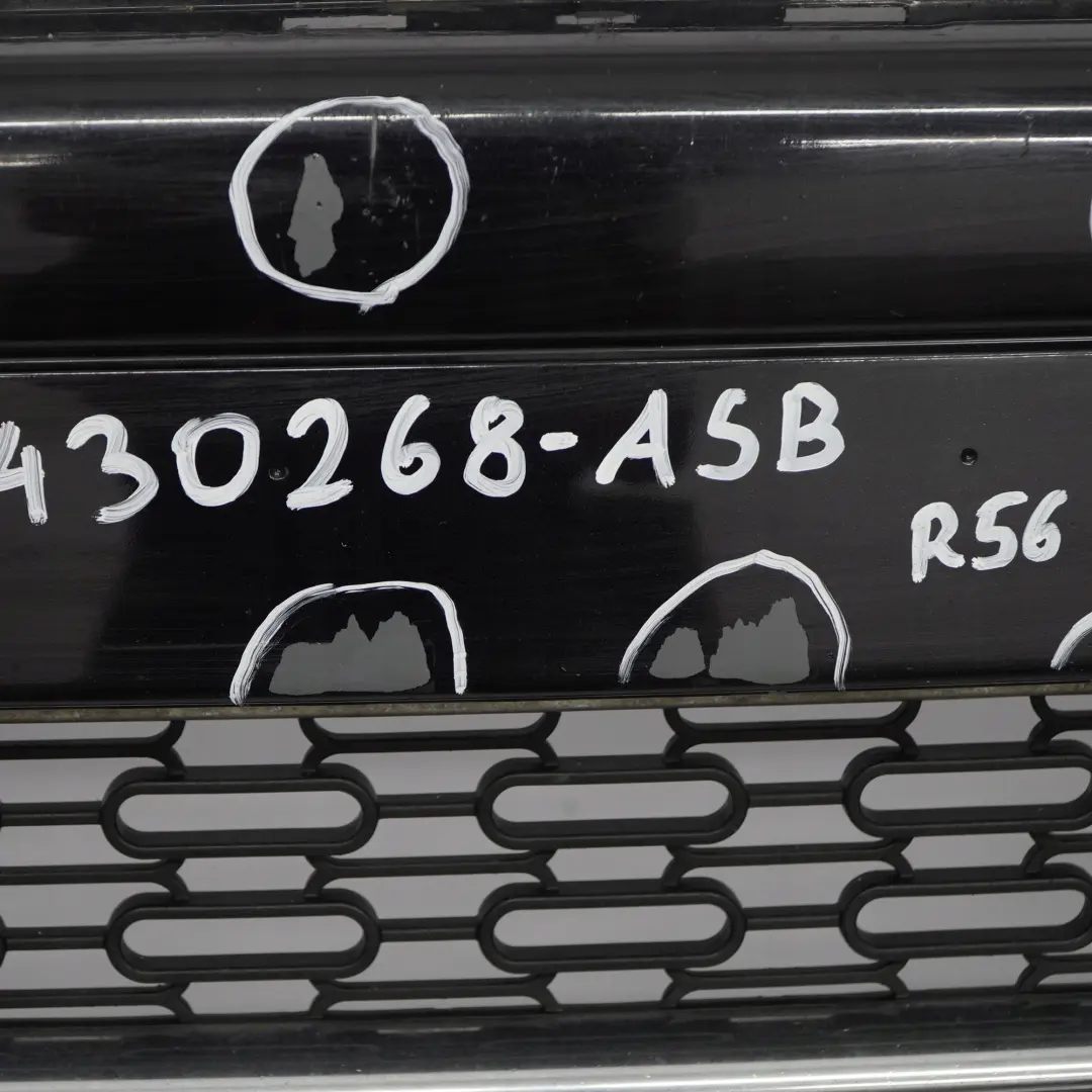 BMW Mini Cooper D R55 R56 Complete Front Bumper Trim Panel Astro Black - A25 - SKU 0430268-ASB - Part number 0430242