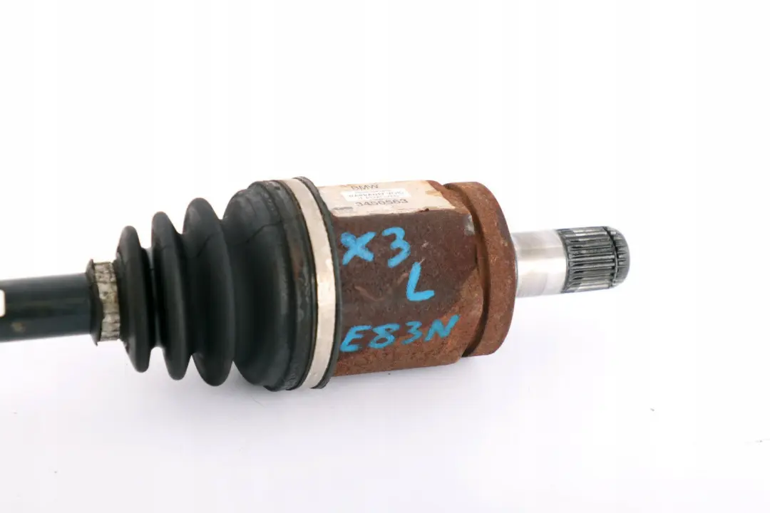 Front Axle Left N/S Output Drive Shaft Driveshaft to BMW X3 Series E83 LCI with Part number 3450565 BMW X3 Series E83 LCI Front Axle Left N/S Output Drive Shaft Driveshaft - SKU 3450563 - Part number 3450565