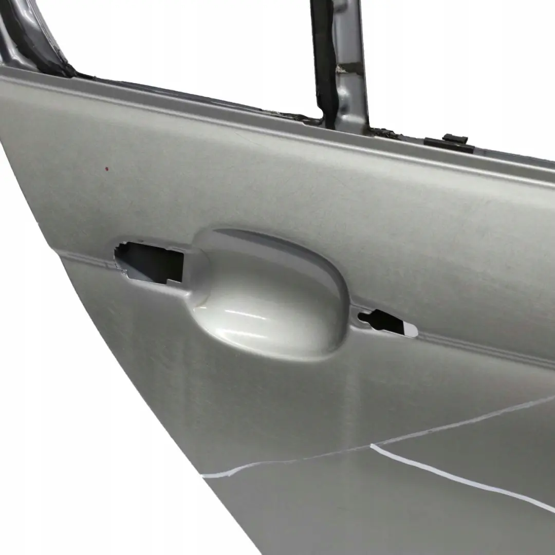 BMW 3 E46 Saloon Door Rear Right O/S Silbergrau Silver Grey Metallic - A08 - SKU 7034154-SBG - Part number 7034154