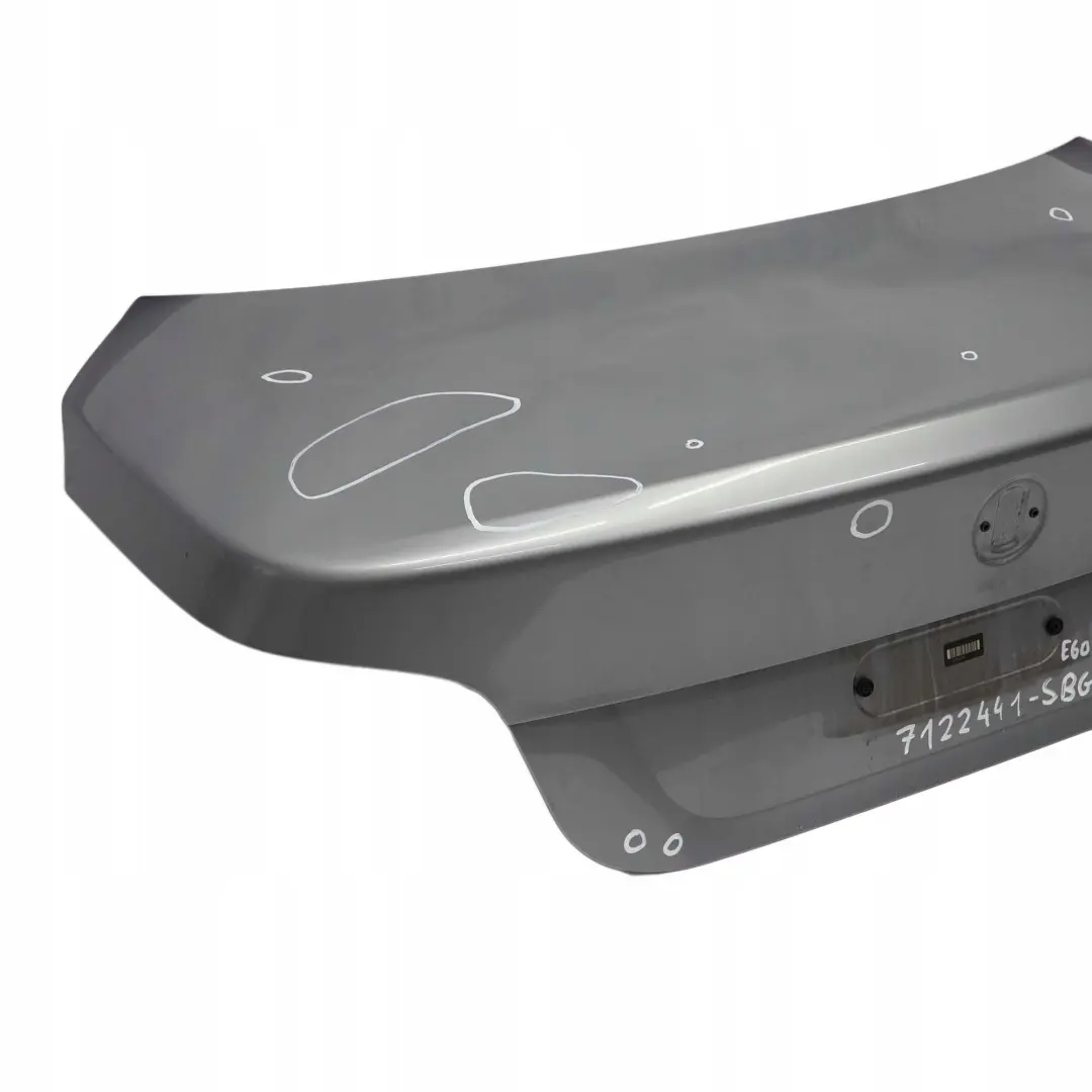Trunk Boot Lid Tailgate Silbergrau Silver Grey Metallic - A08 to BMW 5 E60 1 with Part number 7122441 BMW 5 E60 1 Trunk Boot Lid Tailgate Silbergrau Silver Grey Metallic - A08 - SKU 7122441-SBG1 - Part number 7122441