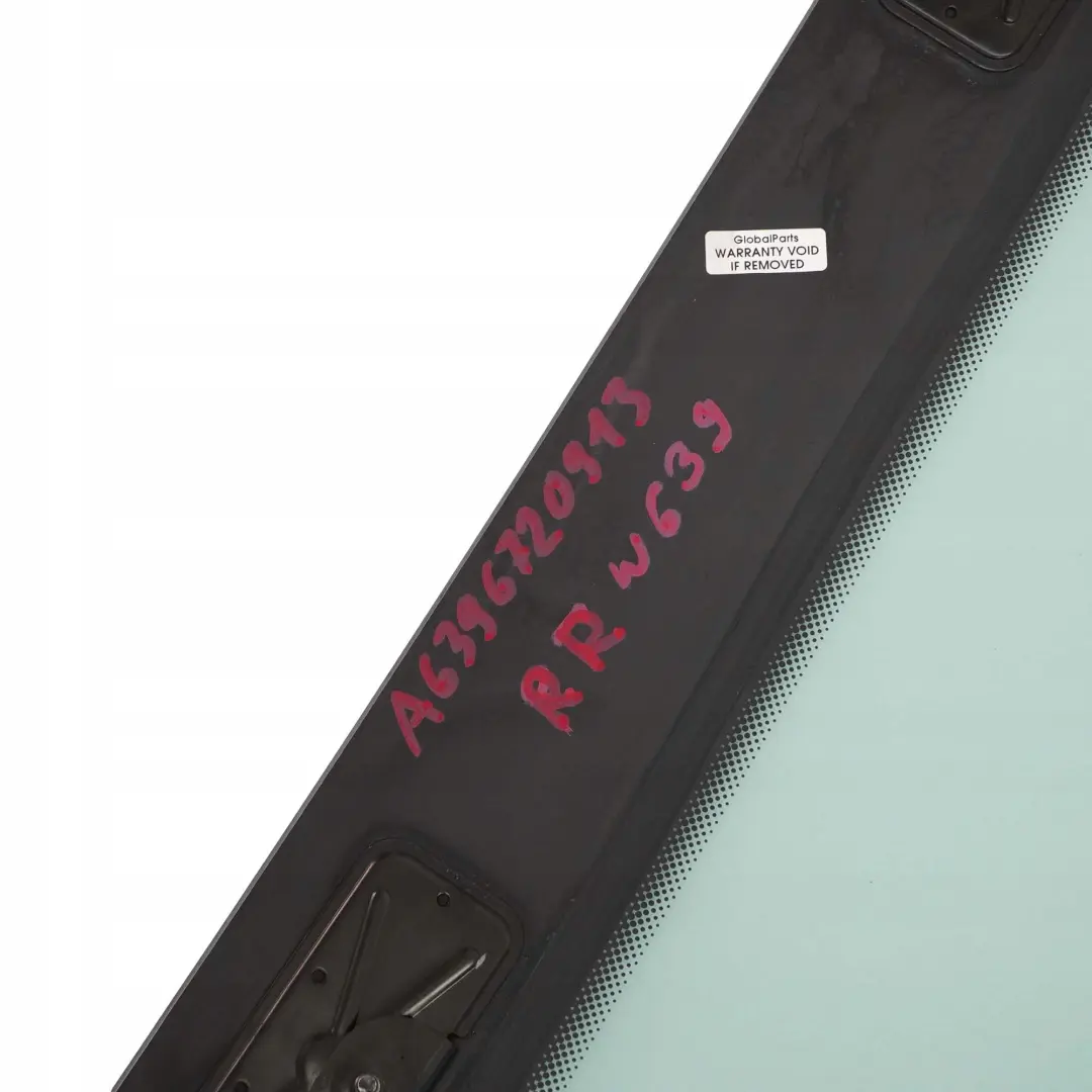  Mercedes-Benz Vito Viano W639 Arriere Droite Fenetre Laterale Fenetre Verre AS2 - SKU A6396720913 - Numéro de pièce A6396720913