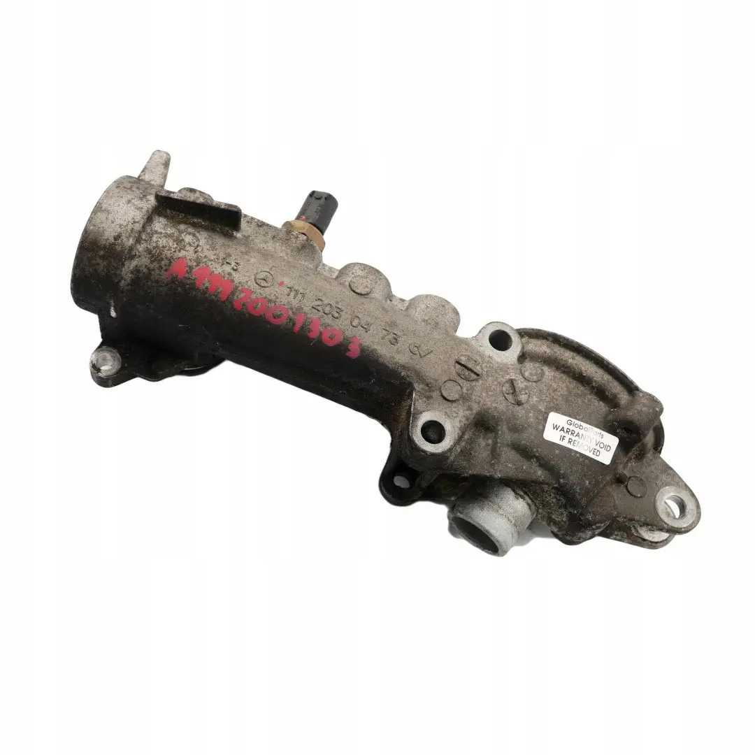 Mercedes W202 W203 W210 M111 Boîtier Thermostat Liquide Refroidissement - SKU A1112001303 - Numéro de pièce A1112001303