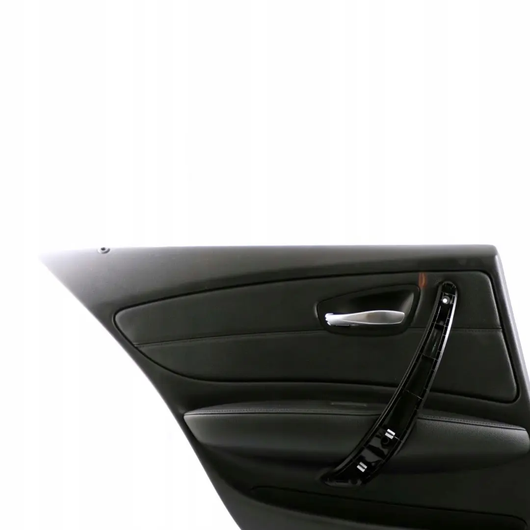 BMW 1 Series E87 LCI Rear Left N/S Door Card Lining Panel Leather Boston Black - SKU 7224353 - Part number 7224353