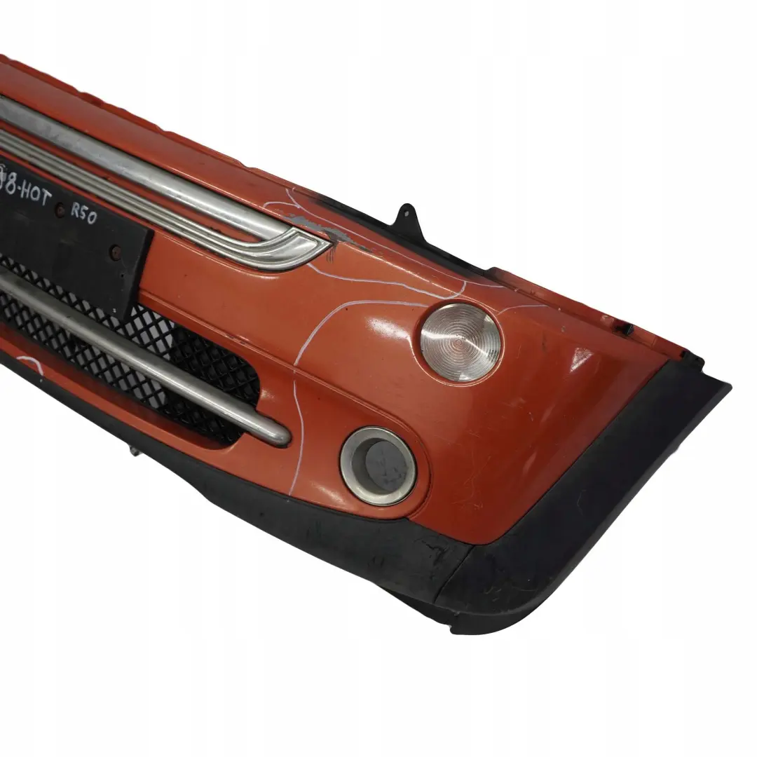 Mini Cooper One R50 R52 Cabrio Complete Front Bumper Panel Hot Orange Metallic - SKU 0308998-HOT - Part number 0308998
