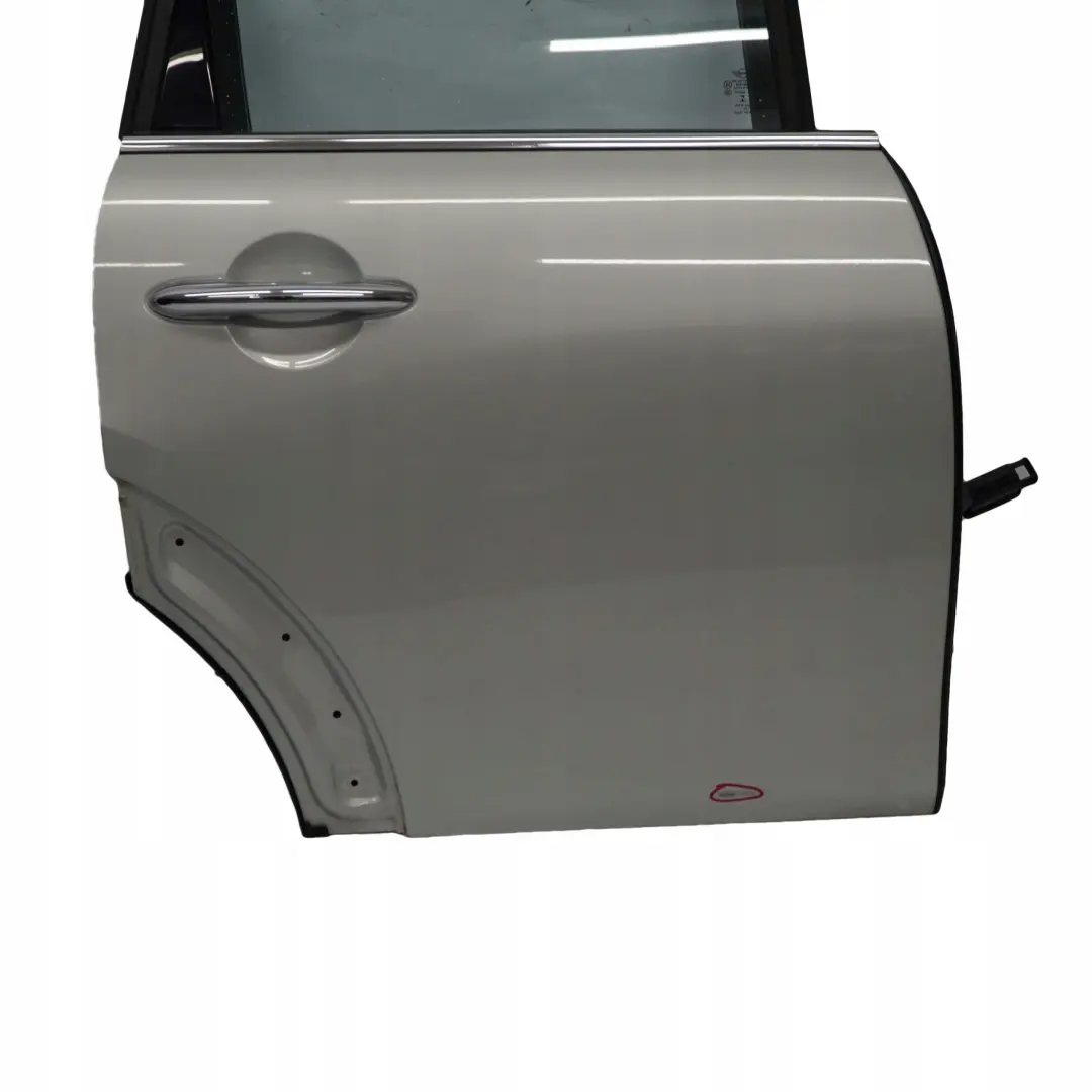 Door Rear Right O/S Covering Panel White Silver Metallic - A62 to Mini F55 with Part number 7327450 Mini F55 Door Rear Right O/S Covering Panel White Silver Metallic - A62 - SKU 7327450-WS - Part number 7327450