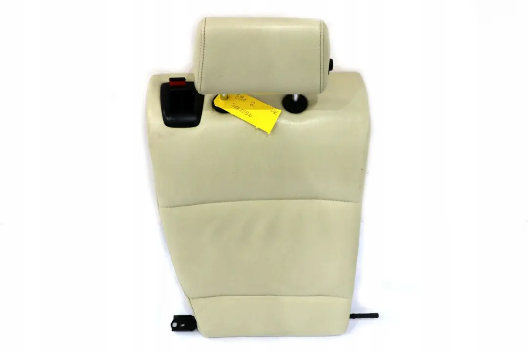 BMW 3 Series E91 Cover Backrest Rear Back Seat Lemon Leather Right O/S - SKU 7161296 - Part number 7161296