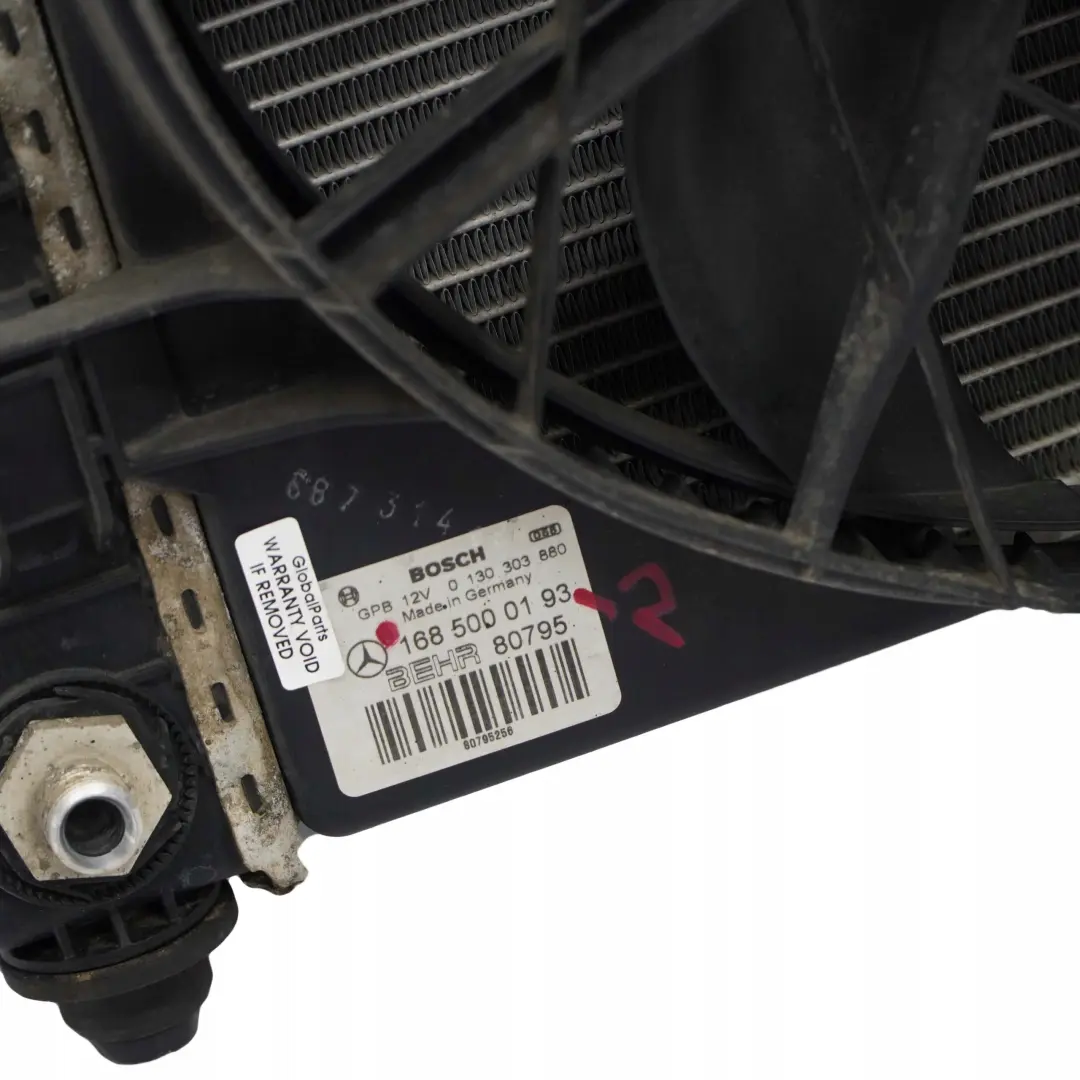 Mercedes A W168 Wentylator chłodnica wody 300W - SKU A1685000193-2 - Numer Części A1685000193