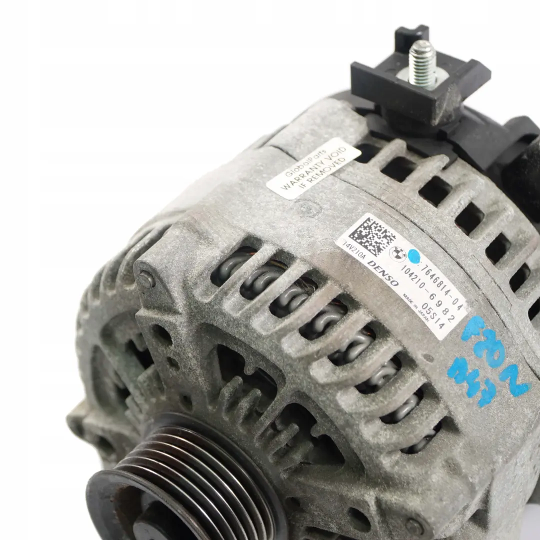 B47 Diesel Alternator Generator Denso 210A to BMW F10 F20 LCI F30 with Part number 7646814 BMW F10 F20 LCI F30 B47 Diesel Alternator Generator Denso 210A - SKU 7646814 - Part number 7646814
