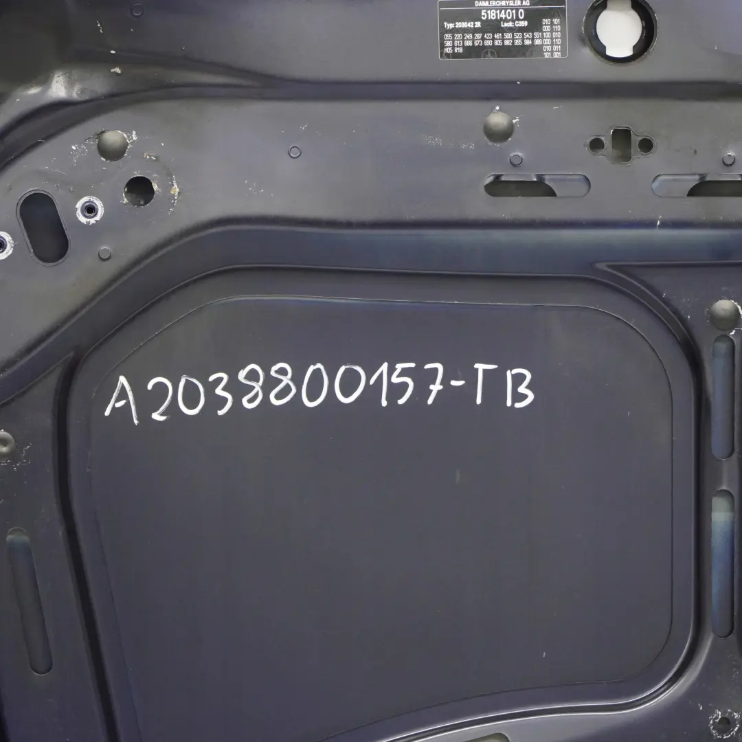Maska Pokrywa Silnika Tanzanite Blue Niebieski Metalik - 359 do Mercedes W203 o numerze A2038800157 Mercedes W203 Maska Pokrywa Silnika Tanzanite Blue Niebieski Metalik - 359 - SKU A2038800157-TB - Numer Części A2038800157