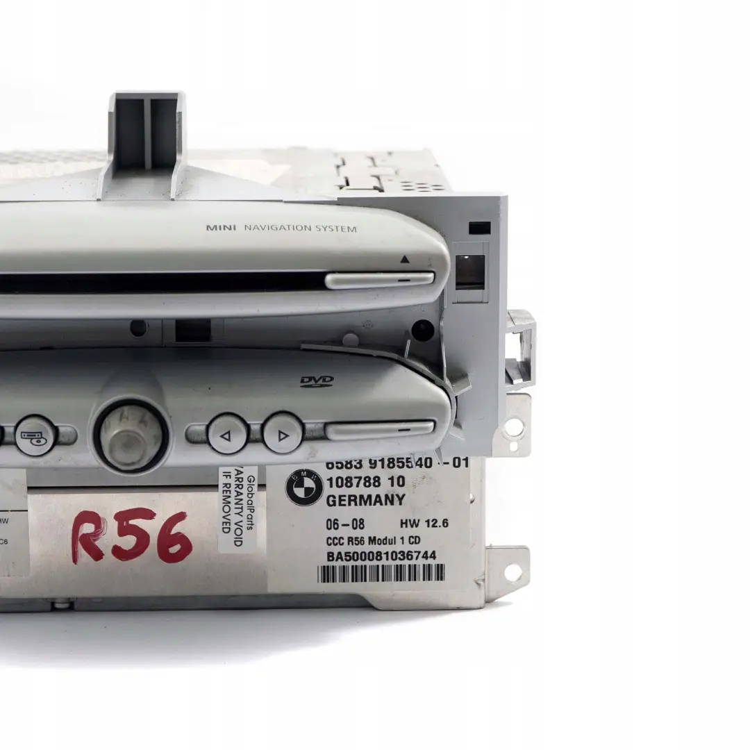 BMW Mini Cooper R55 R56 R57 CCC CD DVD Navigation Sat Nav Head Unit - SKU 3452071 - Part number 9138452