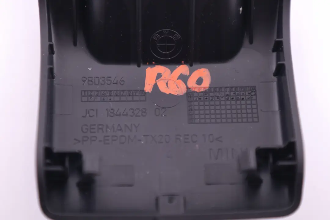 Mini R60 R61 Asiento Rail Cubierta Trasera Carbono Negro - SKU 9803546 - Número de pieza 9803546