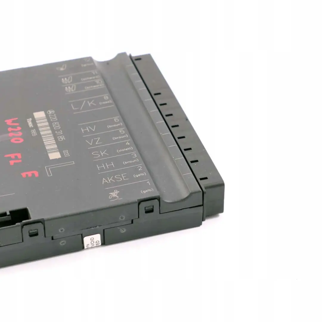 Mercedes-Benz S W220 Sitz Memory Steuergerät Modul Vorne Links für mit Teilenummer A2208203185 Mercedes-Benz S W220 Sitz Memory Steuergerät Modul Vorne Links - SKU A2208203185 - Teilenummer A2208203185
