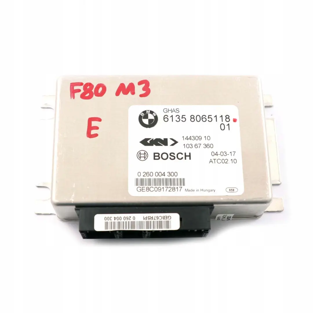 Modulo De unidad De control De bloqueo diferencial regulado para BMW F80 M3 F82 M4 con número de pieza 8098151 BMW F80 M3 F82 M4 Modulo De unidad De control De bloqueo diferencial regulado - SKU 8098151 - Número de pieza 8098151