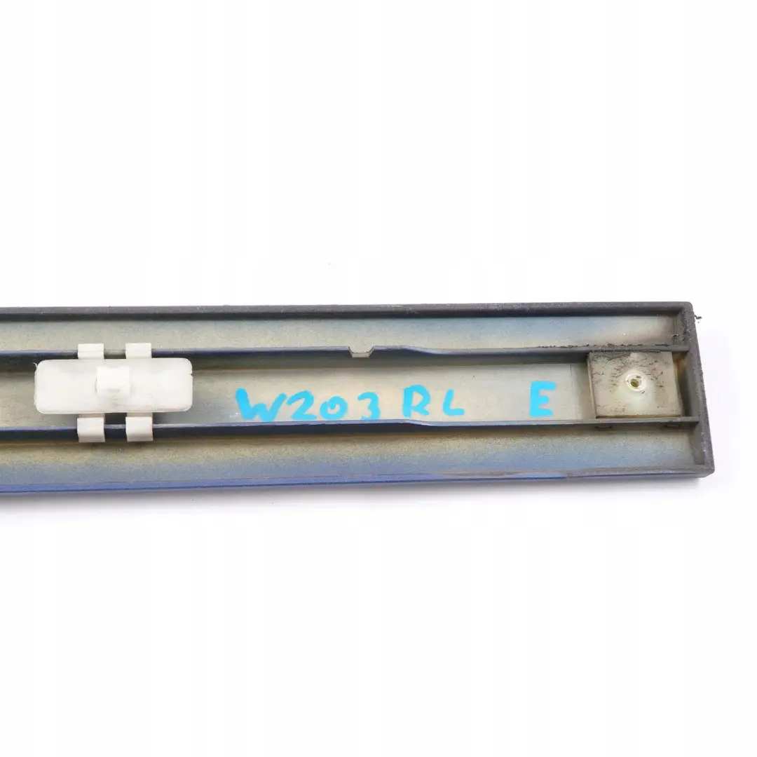 Mercedes-Benz C W203 Rear Left N/S Door Trim Molding Strip Jaspis Blue - 345 to with Part number A2036902962 Mercedes-Benz C W203 Rear Left N/S Door Trim Molding Strip Jaspis Blue - 345 - SKU A2036902962-JAS - Part number A2036902962