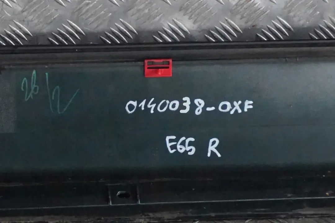 Door Sill Cover Skirt Right O/S Oxfordgruen Oxford Green 430 to BMW 7 Series E65 with Part number 0140038 BMW 7 Series E65 Door Sill Cover Skirt Right O/S Oxfordgruen Oxford Green 430 - SKU 0140038-OXF - Part number 0140038