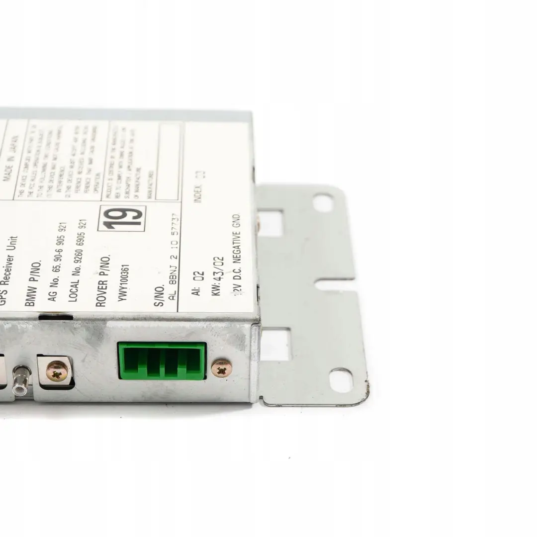 GPS Recepteur Commande Module Japon pour BMW 3 5 7 X5 E39 E46 E53 E65 à propos du numéro de pièce 6905921 BMW 3 5 7 X5 E39 E46 E53 E65 GPS Recepteur Commande Module Japon - SKU 6905921 - Numéro de pièce 6905921