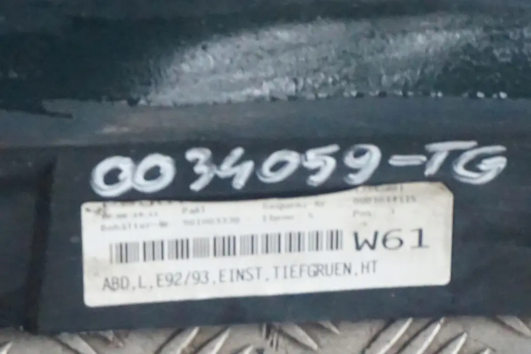 BMW 3 E92 listwa nakładka próg lewy Tiefgruen - SKU 0034059-TG - Numer Części 0034059