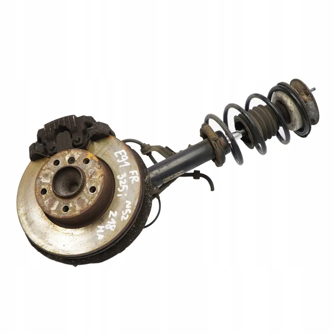 N52 Front Right O/S Spring Strut Brake Suspension Leg to BMW 3 E91 Touring 325i with Part number 6786014 BMW 3 E91 Touring 325i N52 Front Right O/S Spring Strut Brake Suspension Leg - SKU 6786014 - Part number 6786014