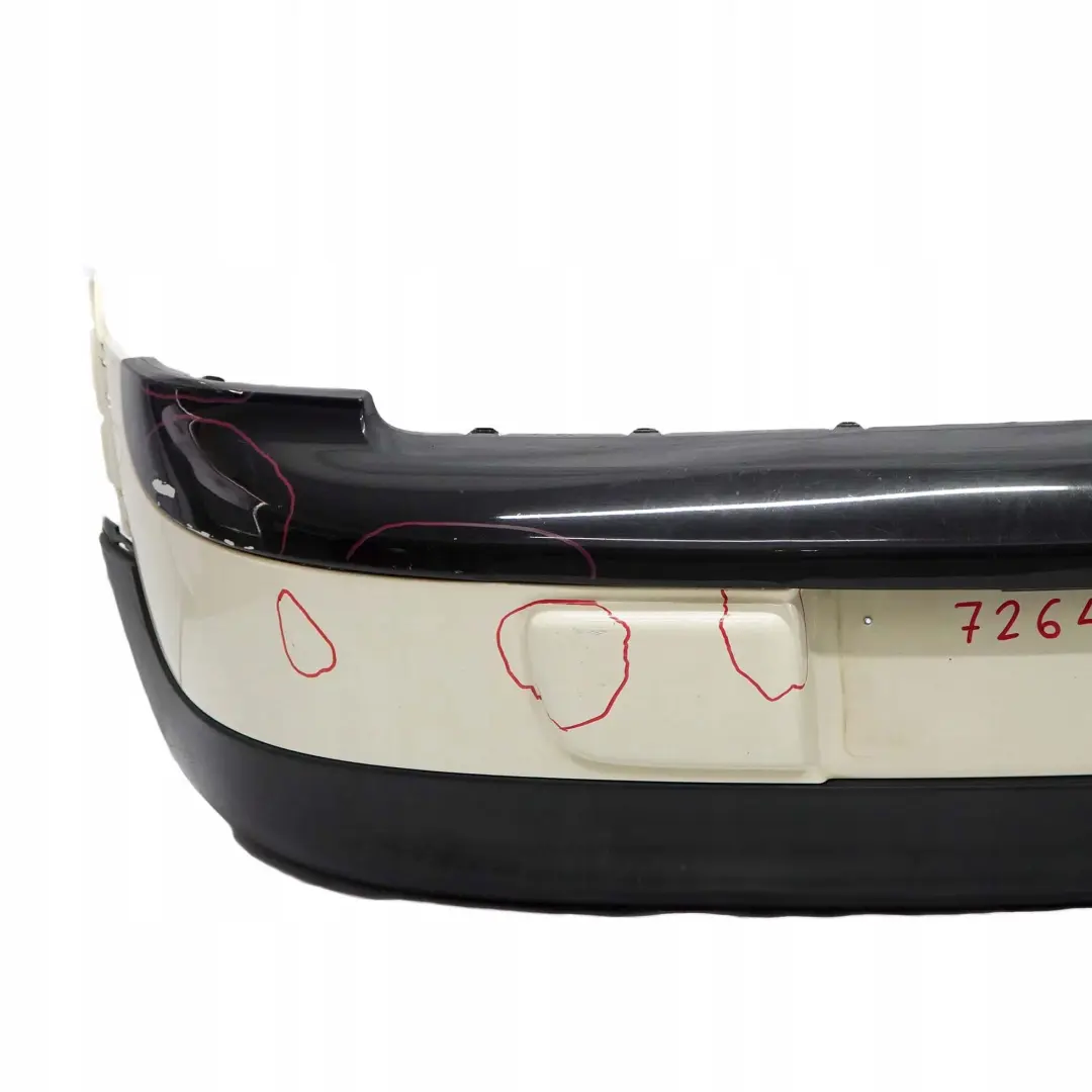 Stossfänger Hinten Pepper White Weiss - 850 für Mini Clubman R55 mit Teilenummer 7264348 Mini Clubman R55 Stossfänger Hinten Pepper White Weiss - 850 - SKU 7264348-PW - Teilenummer 7264348