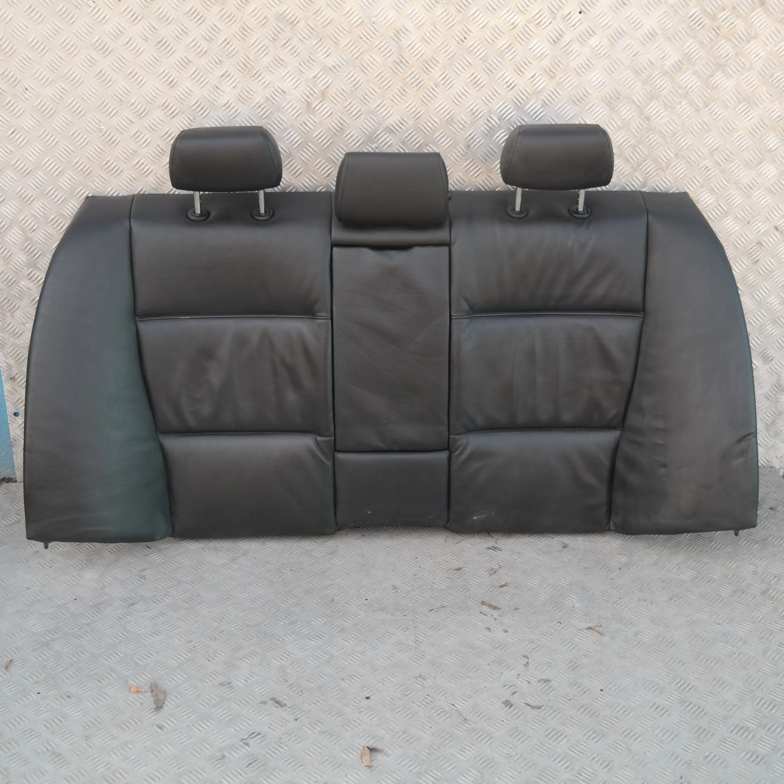 BMW E90 Negro Cuero Schwarz Cubierta Respaldo Asiento Trasero Sofa