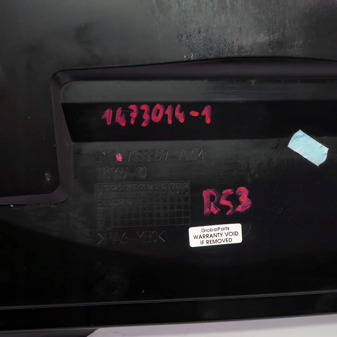 MINI R52 R53 S Wlot kanał dolot powietrza - SKU 1473014-1 - Numer Części 1473014