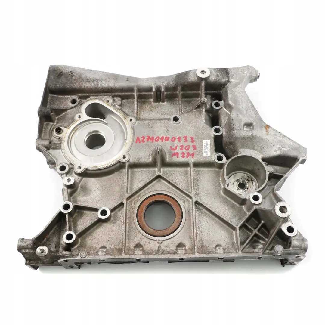 M271 Gasolina Caja de Cambios Timing Case Cover para Mercedes W203 W204 con número de pieza A2710100133 Mercedes W203 W204 M271 Gasolina Caja de Cambios Timing Case Cover - SKU A2710100133 - Número de pieza A2710100133