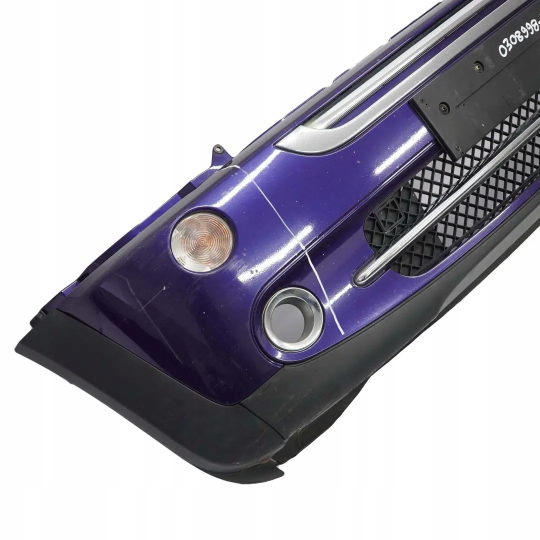 BMW Mini Cooper Cabrio R50 R52 Complete Front Bumper Panel Black-eye Purple A24 - SKU 0308998-PUR - Part number 0308998