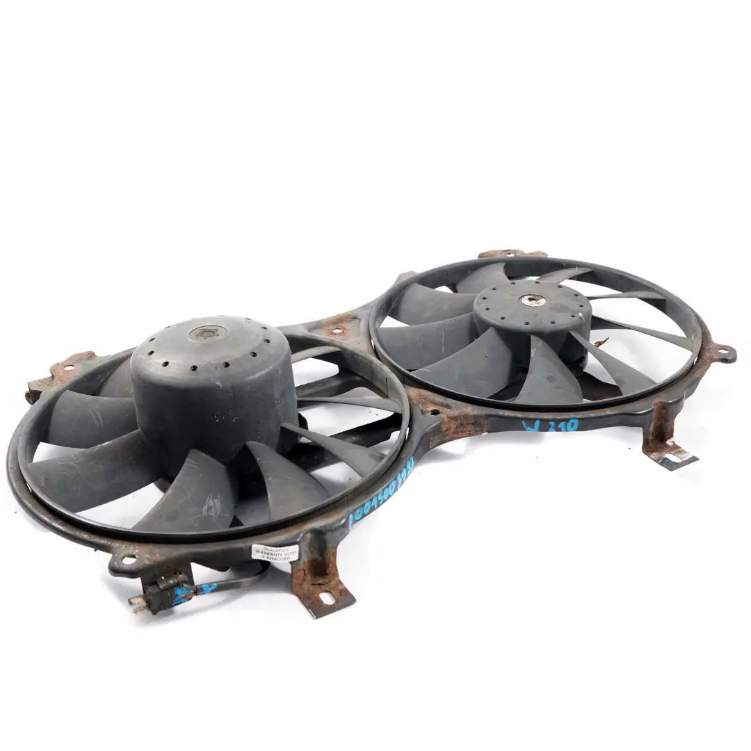 Mercedes-Benz W210 E 320 CDI Engine Cooling Radiator Double Fan to with Part number A0015003993 Mercedes-Benz W210 E 320 CDI Engine Cooling Radiator Double Fan - SKU A0015003993 - Part number A0015003993