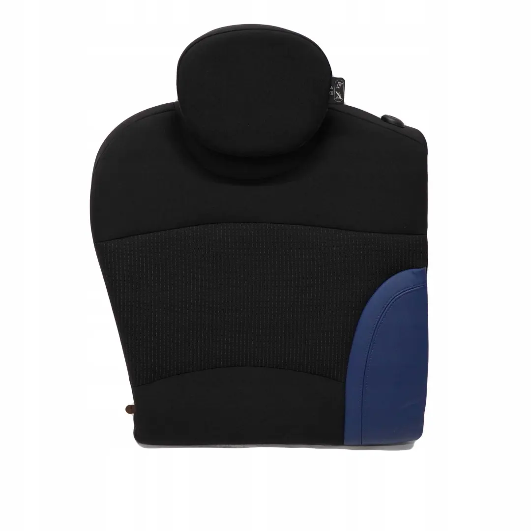 Right O/S Seat Backrest Cloth / Leather Blue to Mini Cooper One R55 Clubman Rear with Part number 2756742 Mini Cooper One R55 Clubman Rear Right O/S Seat Backrest Cloth / Leather Blue - SKU 2756742 - Part number 2756742