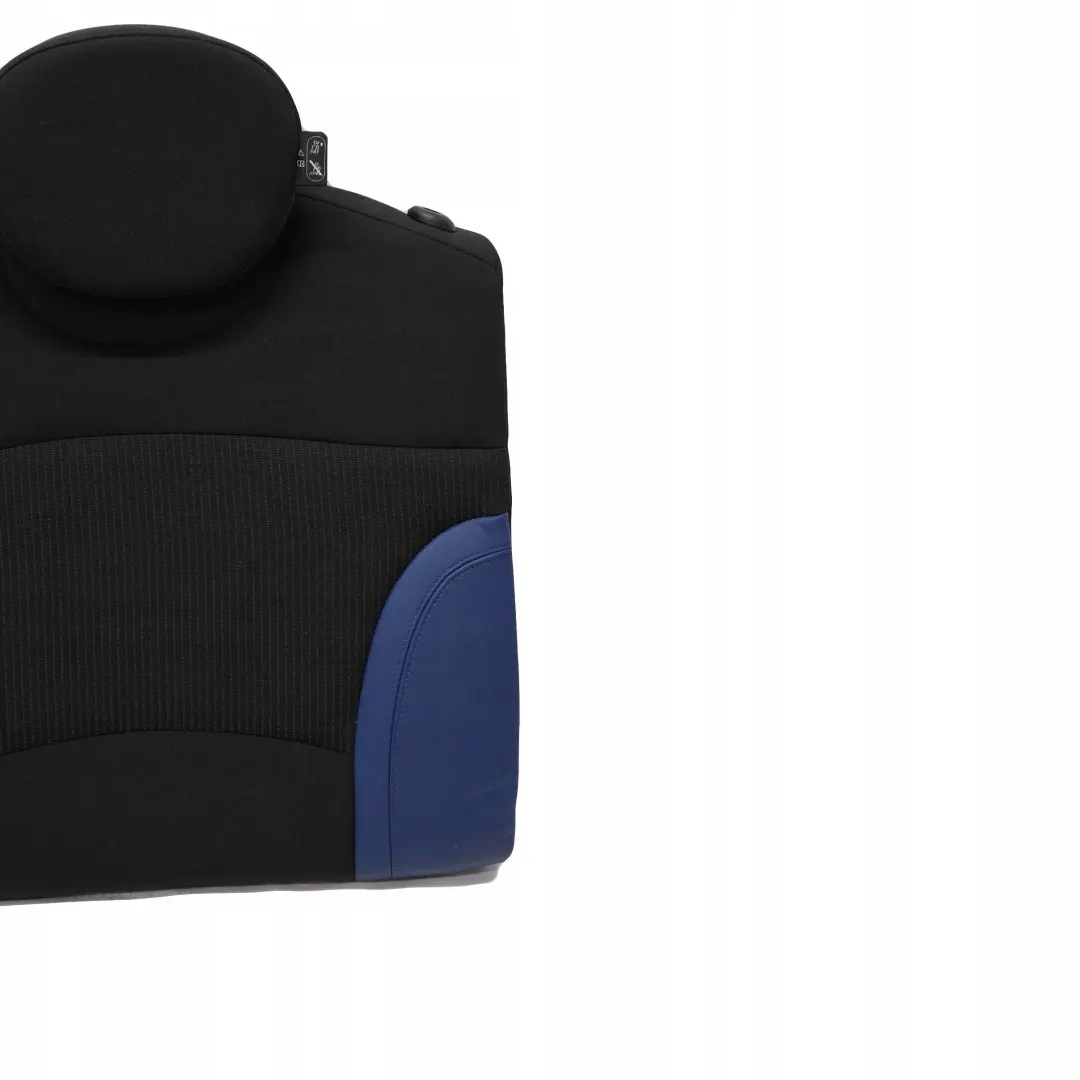 Trasero Derecho O / Respaldo del asiento Tela / Cuero Azul para Mini One R55 Clubman con número de pieza 2756742 Mini One R55 Clubman Trasero Derecho O / Respaldo del asiento Tela / Cuero Azul - SKU 2756742 - Número de pieza 2756742