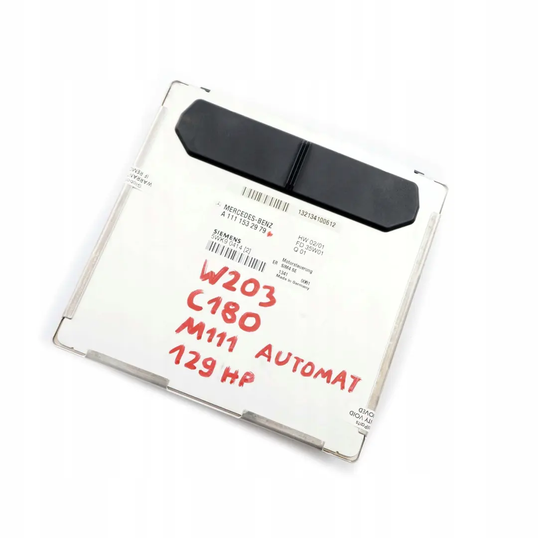  Mercedes-Benz W203 CL203 C 180 M111 Engine Control Unit Module ECU - SKU A1111532979 - Part number A1111532979