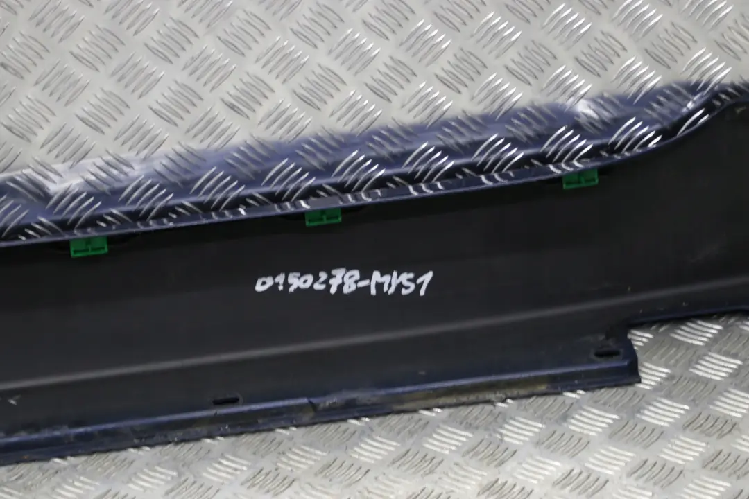 BMW 5 E60 E61 Schwellerleiste Blende Schweller Rechts Mysticblau Blue - A07 - SKU 0150278-MYS1 - Teilenummer 0150278