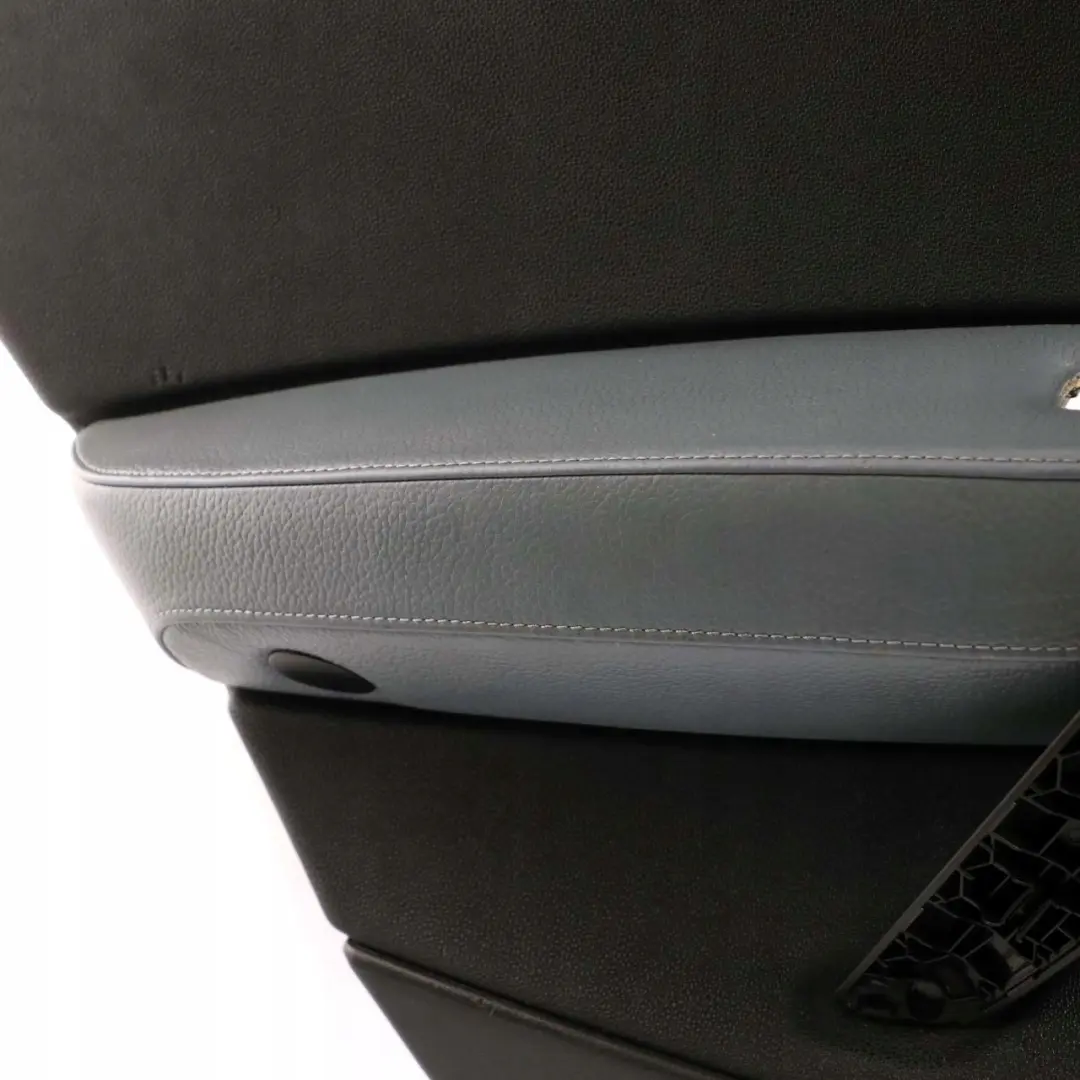BMW X3 Series E83 Rear Left N/S Door Card Lining Leather Black Grey Blue - SKU 3415901 - Part number 3415901