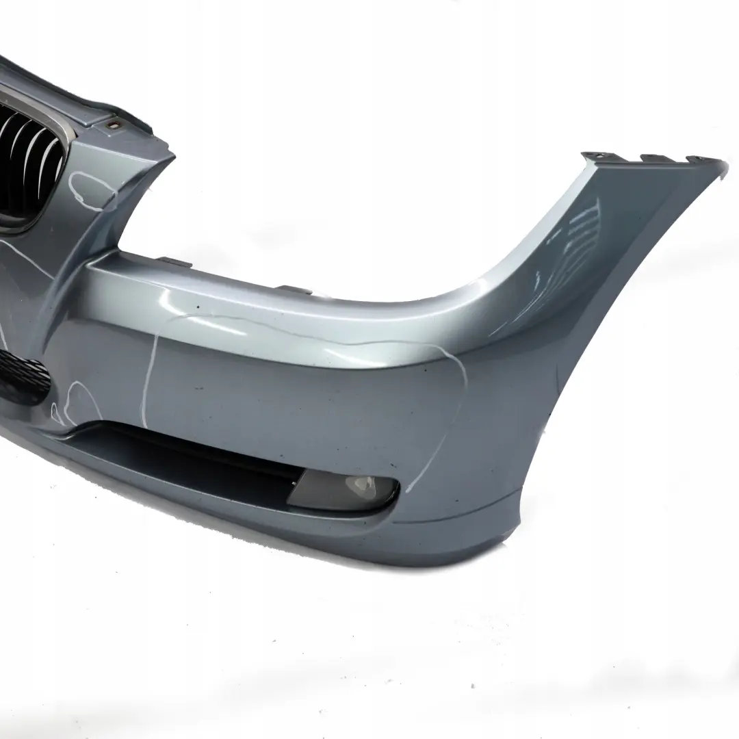 BMW 3 E90 E91 LCI Front Bumper Trim Panel Complete Bluewater Metallic - 896 - SKU 0036837-WB - Part number 0036838