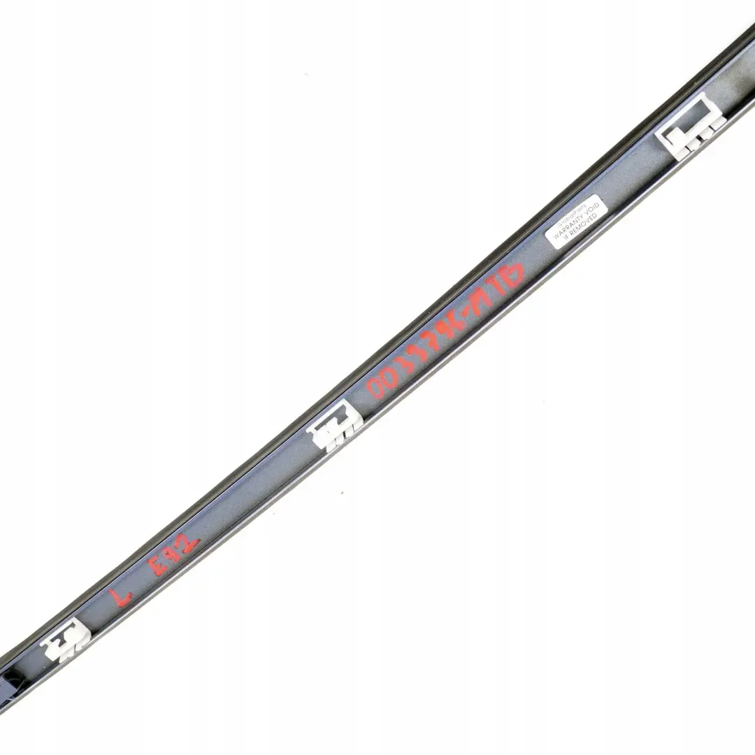 BMW 3 Series E92 Left Roof Moulding Railing Trim N/S Montegoblau Blue - A51 - SKU 0033795-MTB - Part number 0033795