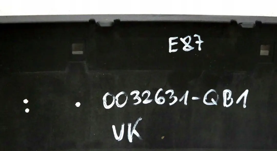 Lower Trim Panel Rear Bumper Quarzblau Blue Blau Metallic A18 to BMW 1 Series E87 with Part number 0032631 BMW 1 Series E87 Lower Trim Panel Rear Bumper Quarzblau Blue Blau Metallic A18 - SKU 0032631-QB1 - Part number 0032631