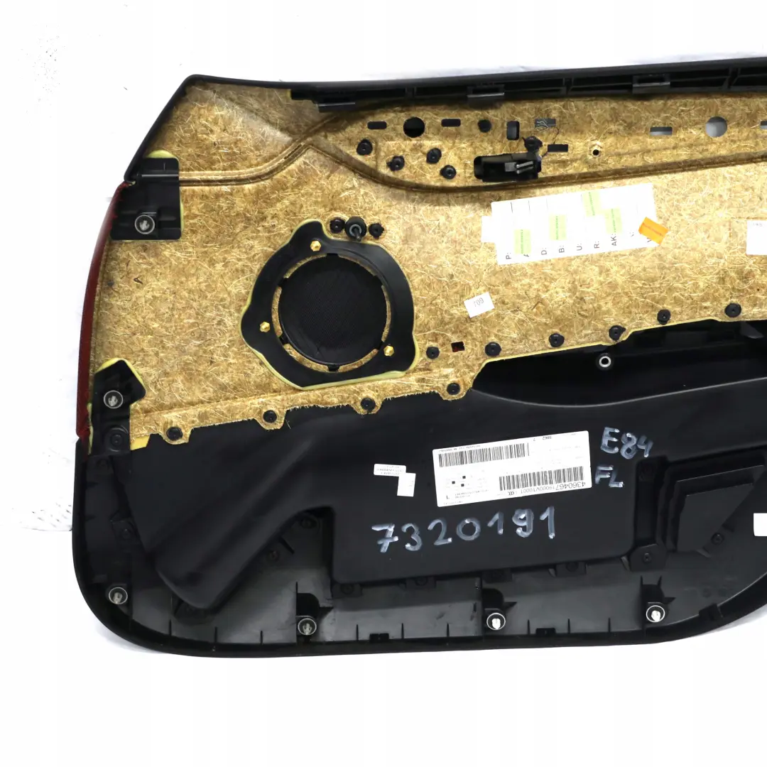 BMW X1 E84 Front Door Card Lining Trim Left N/S Fabric Cloth Vermilion Red - SKU 7320191 - Part number 7320191