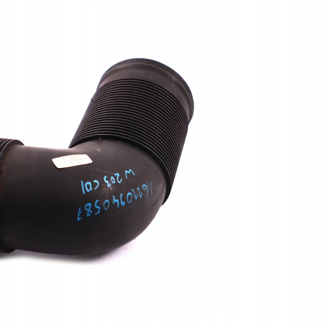 Mercedes-Benz C W203 CDI Diesel Engine Air Intake Inlet Hose Pipe to with Part number A6110940587 Mercedes-Benz C W203 CDI Diesel Engine Air Intake Inlet Hose Pipe - SKU A6110940587 - Part number A6110940587