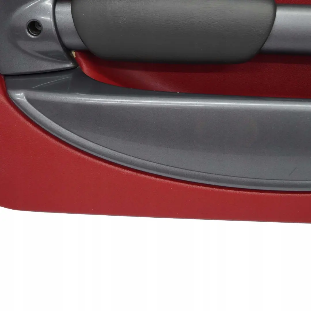Türverkleidung Vorne Links Tartan Red Rot Leder Anthrazit für BMW Mini R50 1 mit Teilenummer 7113435 BMW Mini R50 1 Türverkleidung Vorne Links Tartan Red Rot Leder Anthrazit - SKU 7113435-1 - Teilenummer 7113435