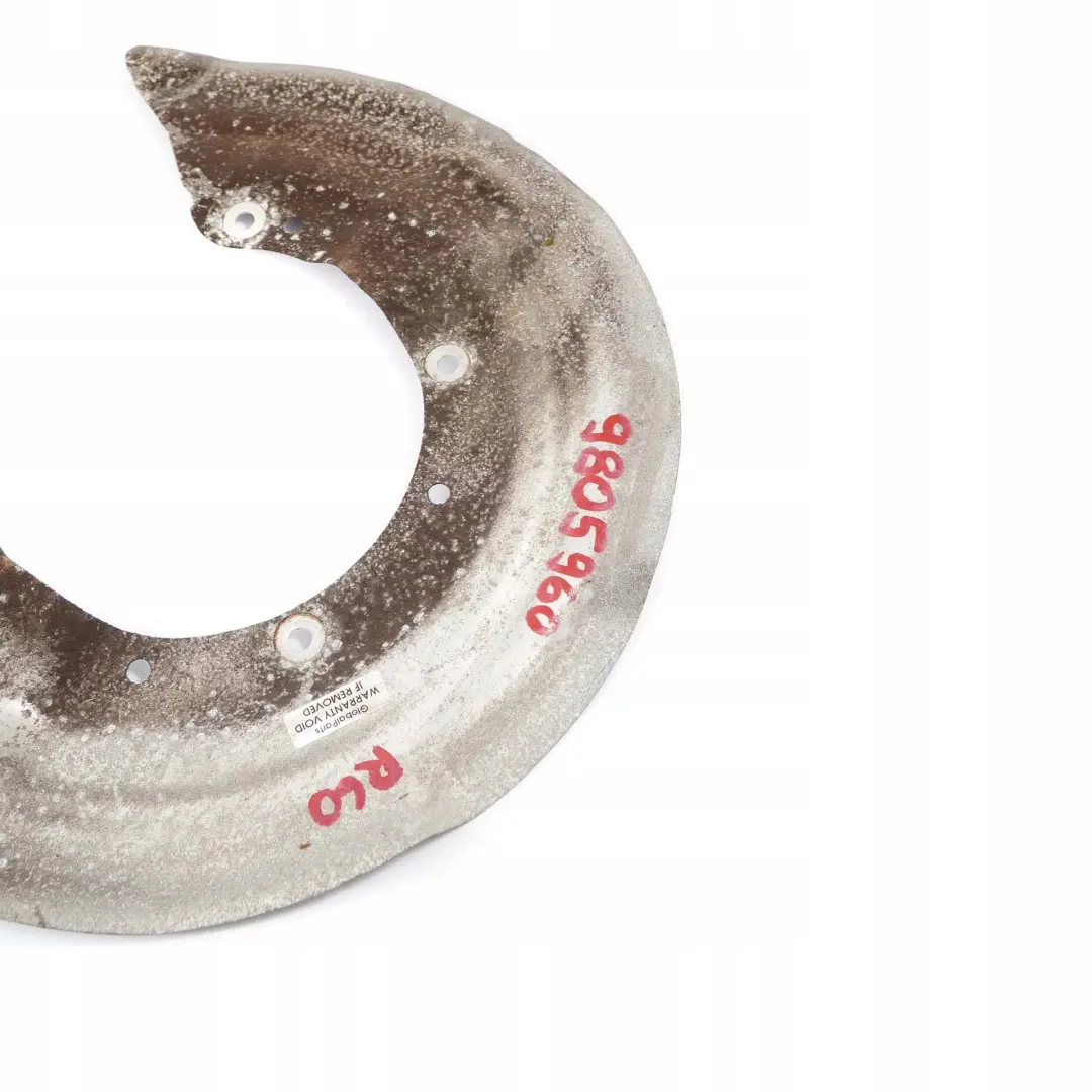 Arriere Gauche Droite Bremssattelscheibe Frein Garde-Boue pour Mini R60 R61 à propos du numéro de pièce 9805960 Mini R60 R61 Arriere Gauche Droite Bremssattelscheibe Frein Garde-Boue - SKU 9805960 - Numéro de pièce 9805960