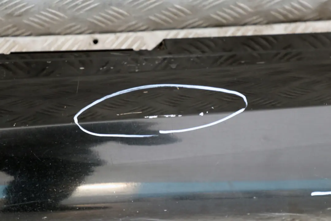 BMW E87 LCI M Sport Listello Portiera Apertura Gonna SX Black Zaffiro - SKU 0033557-BS - Numero di parte 33557