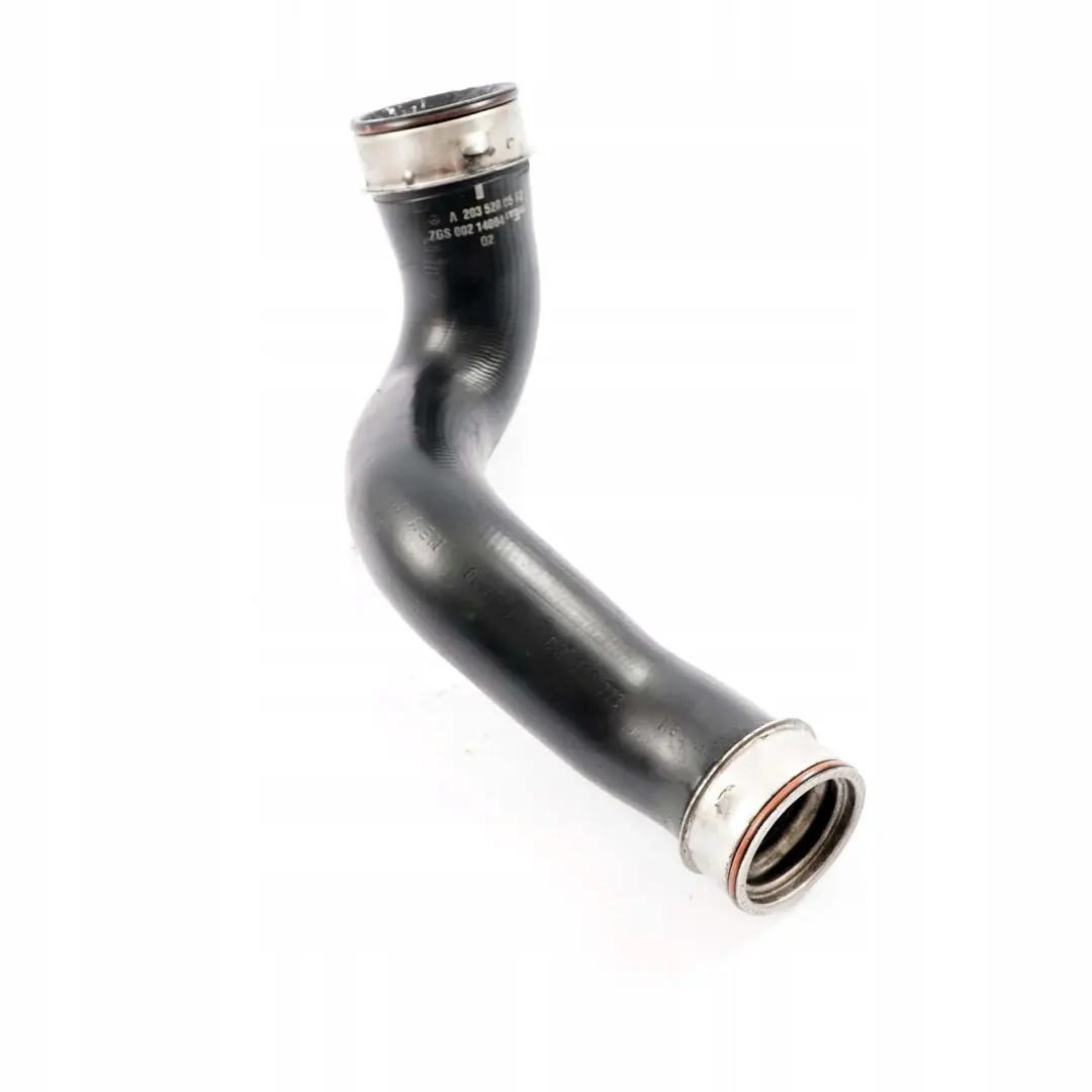Rura wąż przewód intercoolera lewa do Mercedes C W203 o numerze A2035280582 Mercedes C W203 Rura wąż przewód intercoolera lewa - SKU A2035280582 - Numer Części A2035280582