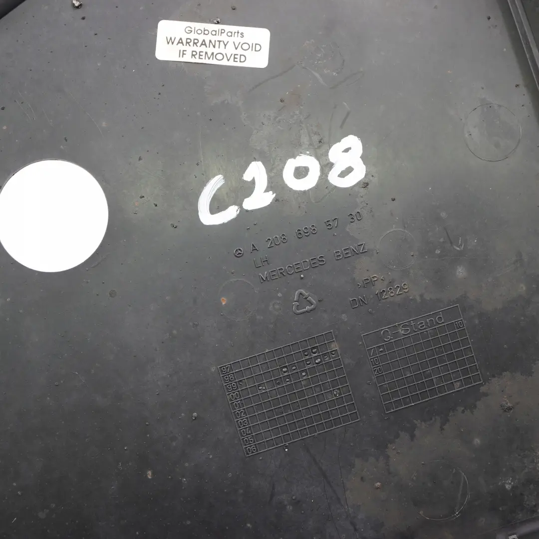 klasa W208 Nadkole lewy przód do MERCEDES CLK o numerze A2086985730 MERCEDES CLK klasa W208 Nadkole lewy przód - SKU A2086985730 - Numer Części A2086985730