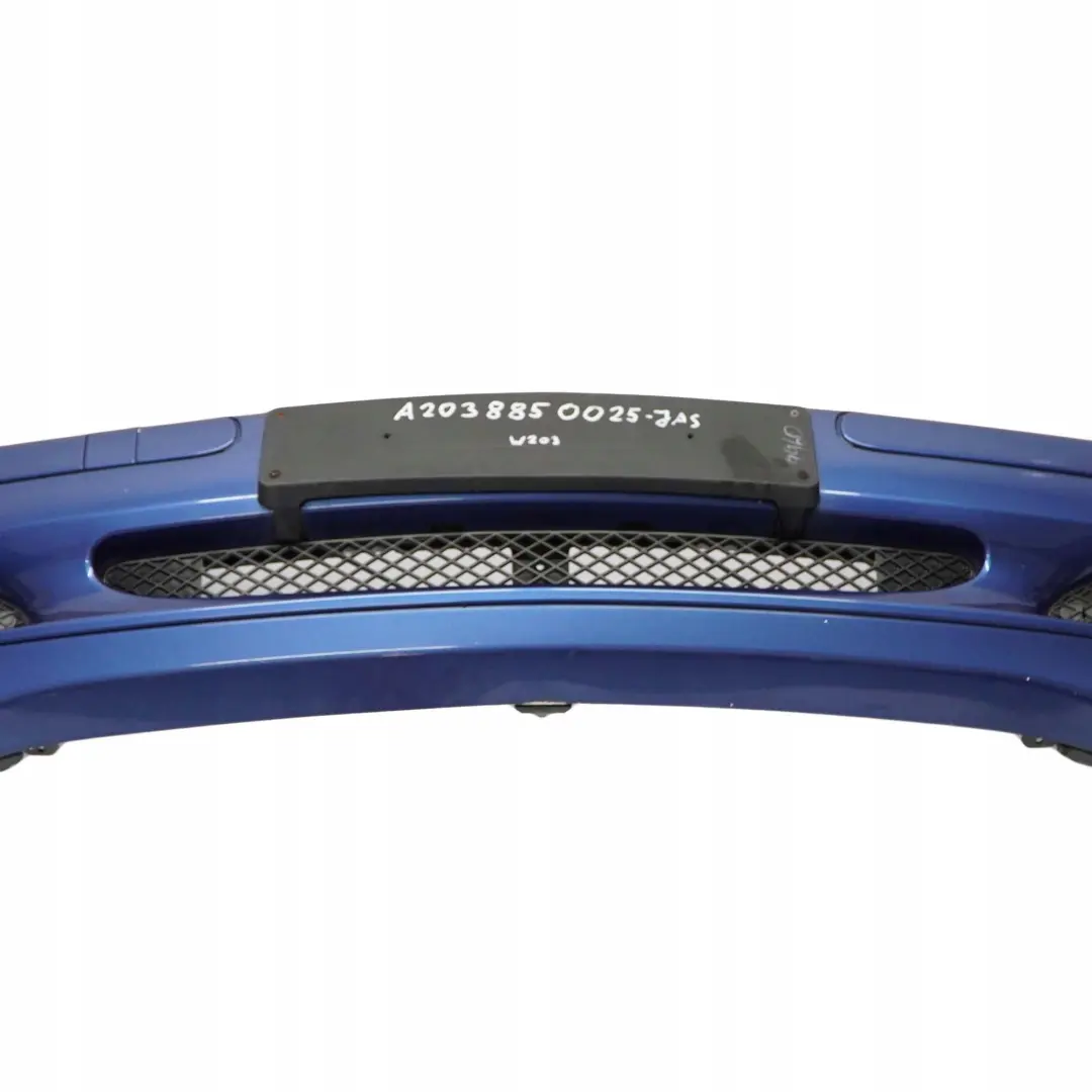 Mercedes-Benz C-Class W203 Front Bumper Trim Panel Jaspisblau Blue - 345 to with Part number A2038850025 Mercedes-Benz C-Class W203 Front Bumper Trim Panel Jaspisblau Blue - 345 - SKU A2038850025-JAS - Part number A2038850025
