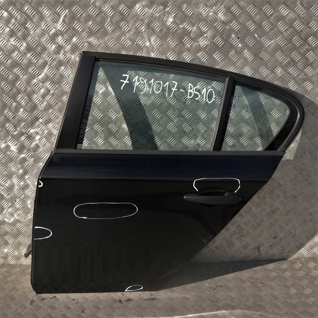 BMW 1 SERIES 10 E87 E87N Door Rear Left N/S Black Sapphire Metallic - 475 - SKU 7191017-BS10 - Part number 7191017