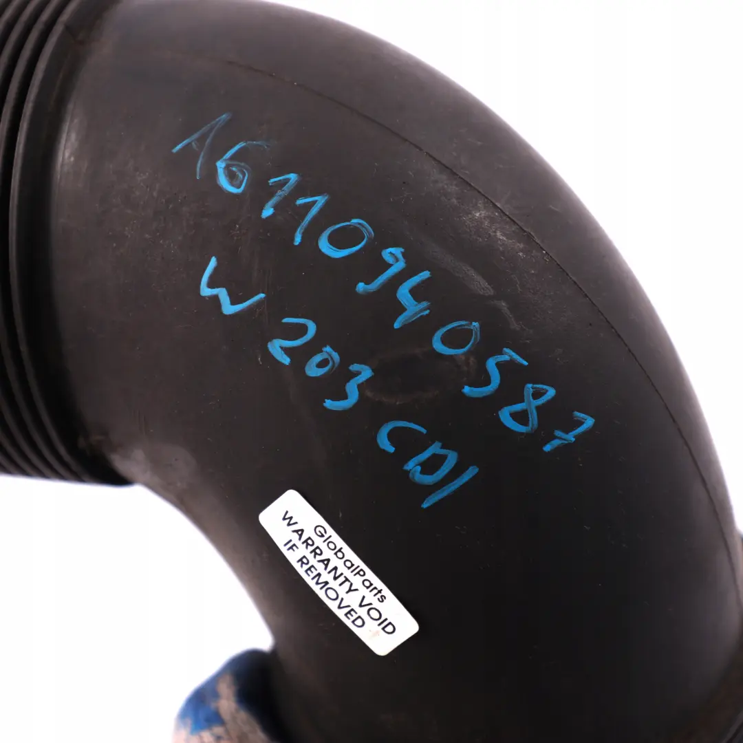  Mercedes-Benz C W203 CDI Diesel Engine Air Intake Inlet Hose Pipe - SKU A6110940587 - Part number A6110940587
