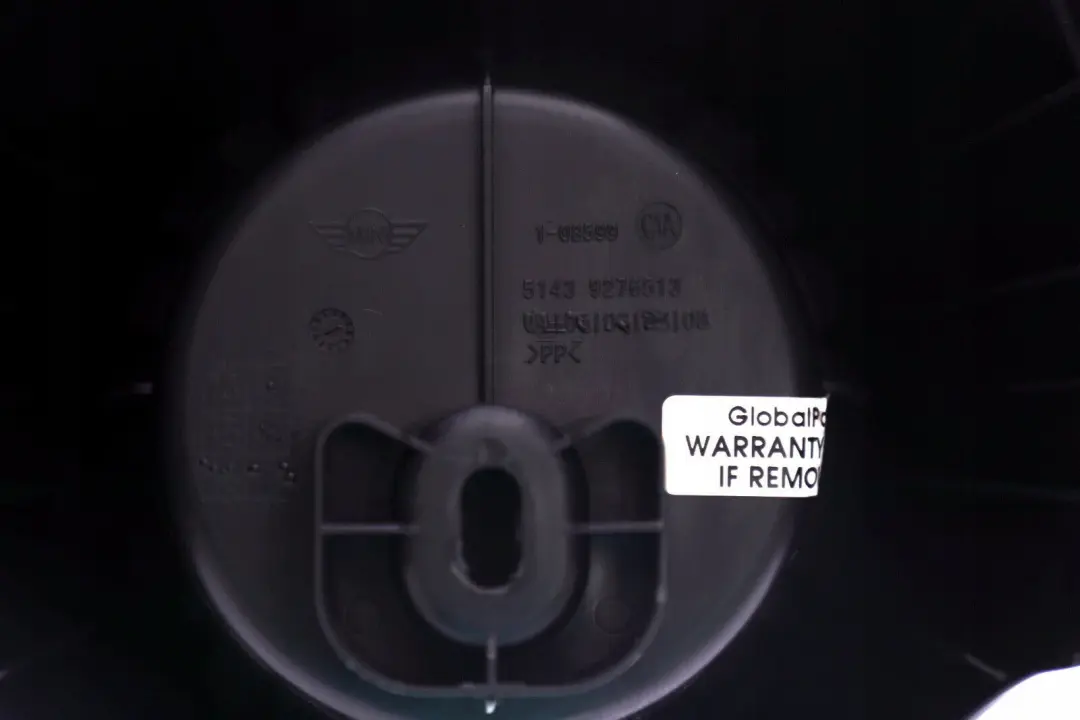 Centre Console Rear Cup Drink Holder Trim Black to BMW Mini F56 with Part number 9276513 BMW Mini F56 Centre Console Rear Cup Drink Holder Trim Black - SKU 9276513 - Part number 9276513