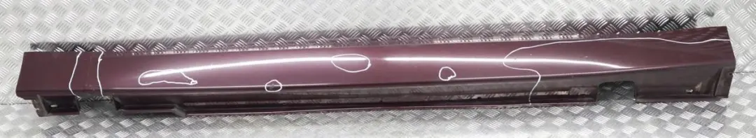 BMW 7 E65 Bas de Porte Couverture Seuil Droite Barbera Rouge A39 - SKU 0395482-BAR - Numéro de pièce 0395482