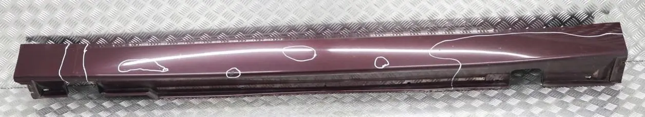 BMW 7 Series E65 Door Sill Cover Skirt Right O/S Barberarot Barbera Red - A39